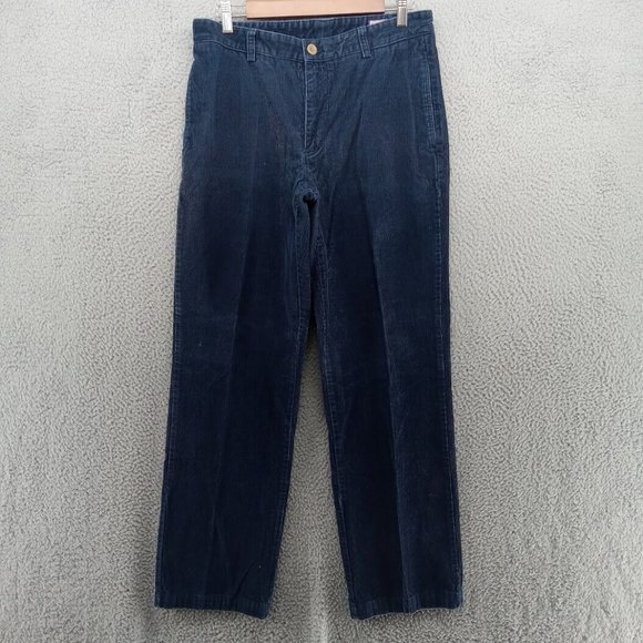 Vineyard Vines Pants Mens 32x32 Blue Corduroy‎ Trousers Preppy Coastal - Picture 1 of 8